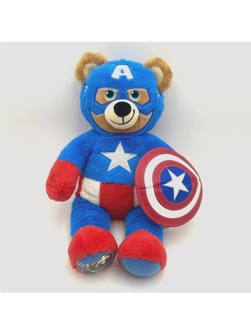 Build-A-Bear Marvel Captain America w/ Shield Plush Stuffed Toy 2016
